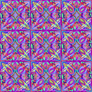 Bild mit Muster farbig